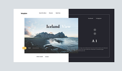 Ocean_Lets Plan design illustrator ui web website