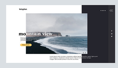 Ocean_Lets Plan design illustrator ui web website