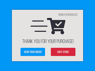 DailyUI 054 - Confirmation challenge confirmation dailyui dailyui054 design purchase store ui ux