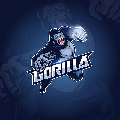 Gorilla Mascot Logo animal ape art gorilla illustration logo mascot mascot logo sport sticker vector