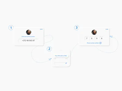 Neumorphic Explainer explainer messages neumorphic neumorphism sms ui uiux webdesign
