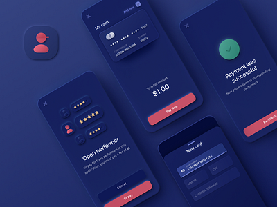 Payment Neumorphism app app design card creditcard design finance app icon logo neumorphism pay payment successful ui ux