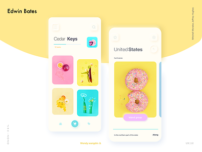 Sweet food bakery bakery logo food mobile ui uidesign ux