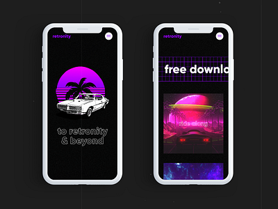 Retronity Responsive Design 3d visual branding design gsap iphone x pixi reactjs responsive design responsive website ui uiux ux web design web development website website design