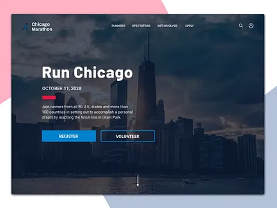 daily ui 003 - landing page dailyui dailyui 003 design runner