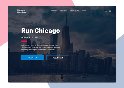 daily ui 003 - landing page dailyui dailyui 003 design runner