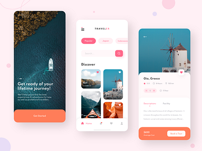 Travel Mobile App app app design mobile app mobile design travel travel agency travel app travel mobile app traveling trip trip planner