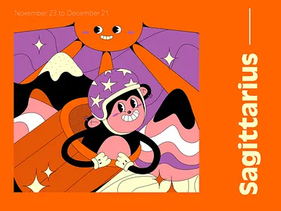 Sagittarius Cup Head animation anime branding character cuphead design horoscope illustration typography ui uidesign vector