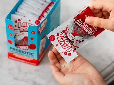 Lava Rox by AOR brand identity branding dietary supplement illustration package design package designer packaging probiotic vitamin