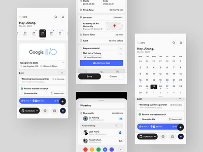 Calendar Concept Application app application behance calendar calendar design calendar ui concept design event graphics layout layoutdesign platform schedule sketch task timezone ui