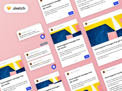 Free Intercom Product Tour UI Kit components desktop feebie freebies guide intercom modals onboarding popover product tour sketch sketch app sketchapp tooltip tour tutorial ui ui kits user experience