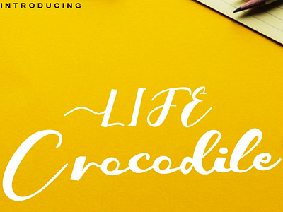 Crocodile brand branding caligraphy font crocodile cute design font illustration modern font professional quote script shirt swash typogaphy swash typography typeface vector vintage wedding invitation