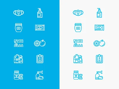 Icon set fight for Corona corona covid icon illustration ui