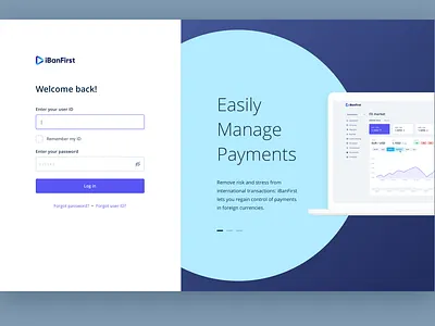 Login Page authentication design fintech login login page sign in ui user interface ux