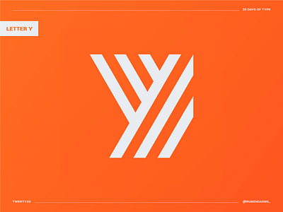 36 days of type: Letter Y brand branding design designer designing identity logo logodesigner mark minimal y logo