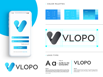 Volpo Logo Brand Identity Design | V Logo Mark behance branding branding and identity branding concept business logo company logo gradient illustraion letter v logo logo design logodesigner logos logotype marketing product design software technology v logo vector