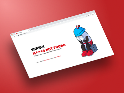 Daily UI Challenge #008: 404 Page Design branding challenge daily 100 graphic design milfshakes nil ojeda ui ui design uiux