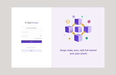 Crypto Website Sign in Page crypto log in crypto website crypto website sign in sign in page ui