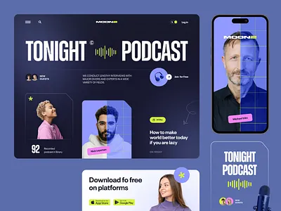 Website for an Entertainment Company ✦ Moon2 design interface product service startup ui ux web webiste