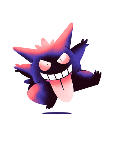 Gengar character drawing gengar illustration pokemon sketch