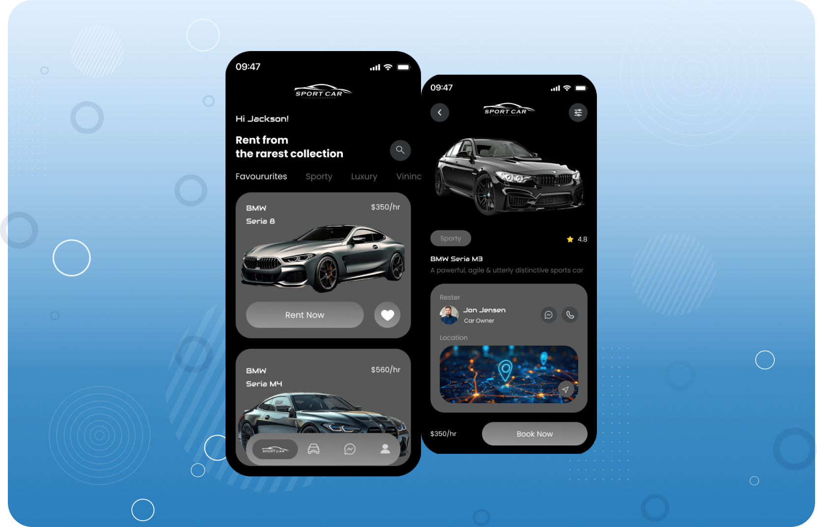 Example of Modern UI/UX Design – Website Or App