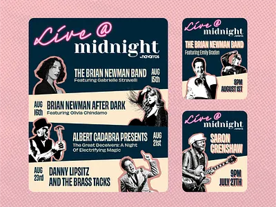 Visual Identity + Templates for Midnight Theater branding graphic design marketing design