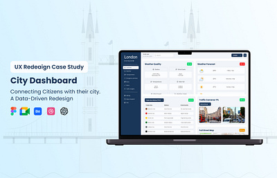 London City Dashboard - Redesign case study (Group project) app case study city dashboard dashboard london city dashboard mobile app redesign ui ui design uiux ux webdesign