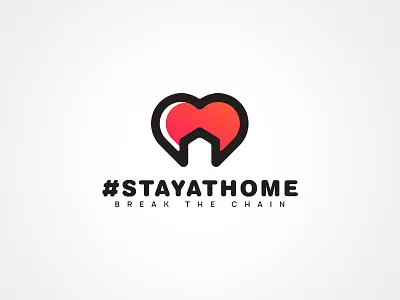 corona stay at home breakthechain corona coronavirus dailylogo dailylogochallenge design icon illustrator illustrator cc logo logodesign stayathome vector