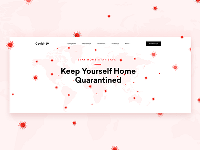 Covid 19 - Corona virus awareness clean coronavirus covid19 header header design ui web