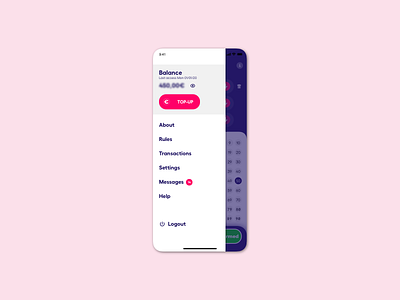 Lottery app navigation app design flat game ios lottery minimal play ui ux