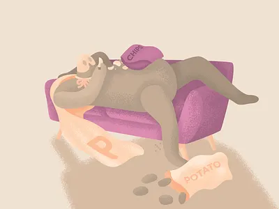 Super Couch Potato coronavirus couch couch potato covid 19 covid19 epidemic illustration physical distancing potato social distancing superpower vancouver vector vector art vector illustration virus