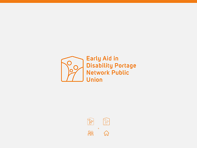 Early Aid in Disability Portage Network Public Union - logo azerbaijan baku branding design disability early disability family home icon logo network portage typography union vector