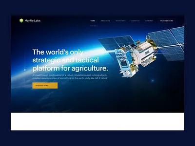 Mantle Labs animation design homepage landing ui ux webdesign