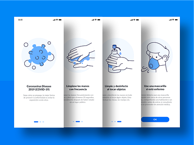 On-boarding Coronavirus (COVID-19) app covid covid 19 design designer modals on boarding onboarding onboarding illustration onboarding ui ui ux web website