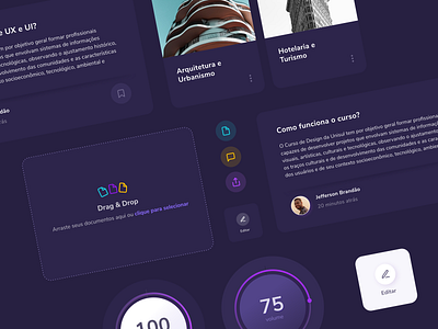 UI KIT dark ui design graphic design ui uikit ux web website