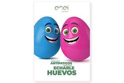 ENEL - Hay que hacerle huevos para ser antipático advertising art direction campaign copywriting creativity graphic humor