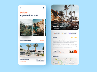 Daily UI - 05 app app design app ui application design hotel mobile mobile app travel travel agency travel app traveling ui ux