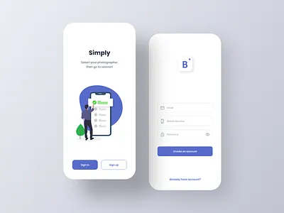 B-Store | E-Commerce App app app design clear design login onboarding shopping shopping app signup trendy ui ui kit ui kit design ux vector
