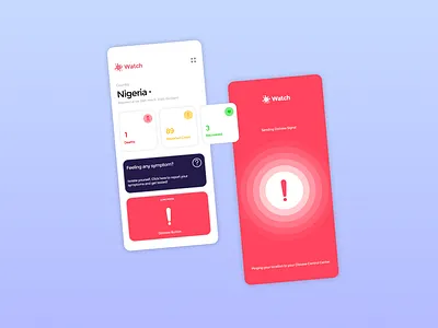 Watch - COVID19 Update Application app app design design health app healthcare help center iconography location tracker minimal mobile mobile app mobile app design mobile design mobile ui mobile uiux typography ui ui design ux