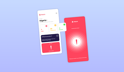 Watch - COVID19 Update Application app app design design health app healthcare help center iconography location tracker minimal mobile mobile app mobile app design mobile design mobile ui mobile uiux typography ui ui design ux