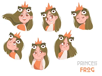 ⋇ Princess frog ⋇ art artwork cartoon cartoon character cartoon illustration cartoons character character design concept design design art designer development digital fable fantasy illustration illustrations illustrator princess