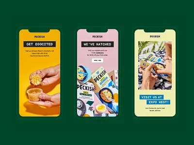 Peckish Launch Emails campaign cpg email food marketing marketing email natural food organic