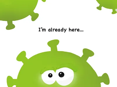 Quarantine makes me crazy... illustration vector