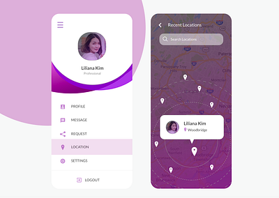 Recent Location application design location location tracker
