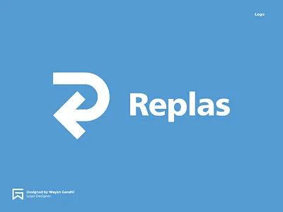 R + Recycle | Replas clever logo graphic designer logo logo design r logo recycle logo replas simple logo wayan gandhi wgndhi