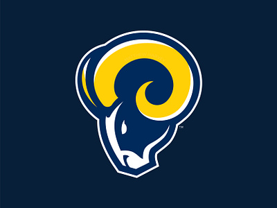 LOS ANGELES RAMS - Logo Concept branding concepts football la rams logos los angeles nfl rams