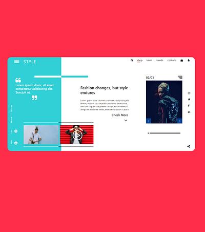 Another landing page design for fashion blogging website. branding css3 design dribbble graphicdesign html5 theme ui ui ux design ui design uidesign uiinspiration uitrends uiux uiux designer user experience userinterface uxdesign web webdesign