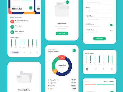 Momon Financial Apps app mobile ui design