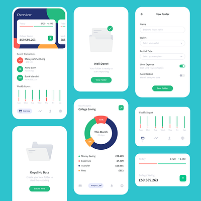Momon Financial Apps app mobile ui design