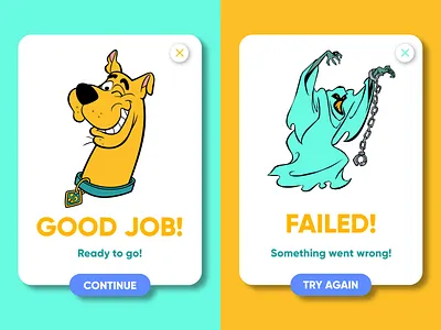 Flash Messages | Daily UI #011 011 11 app design card cards ui cartoon clean dailyui dailyui011 error message flash message flash messages flashcards success message uiux vector